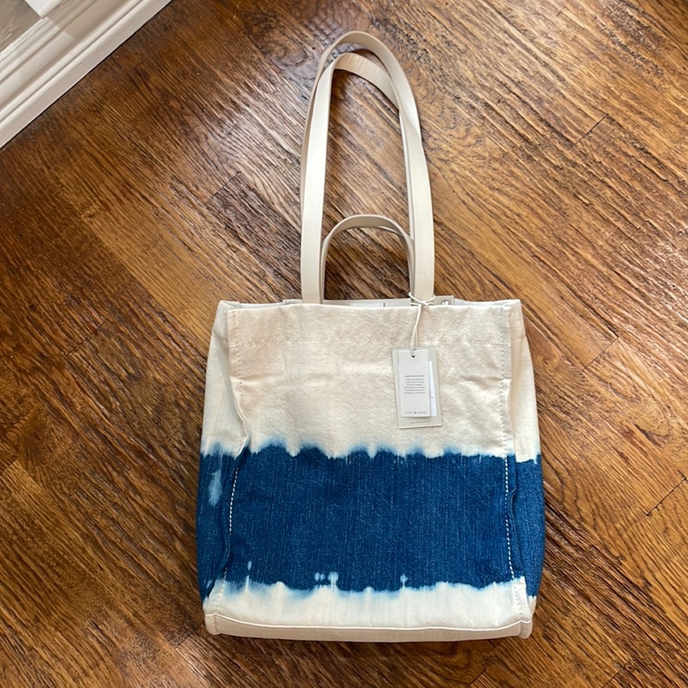 Lucky brand denim tie dye tote / handbag